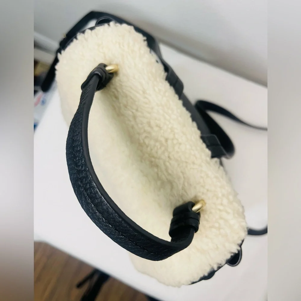 Kate Spade RARE New York Hayes Street Shearling Teba Backpack - Picture 7 of 17